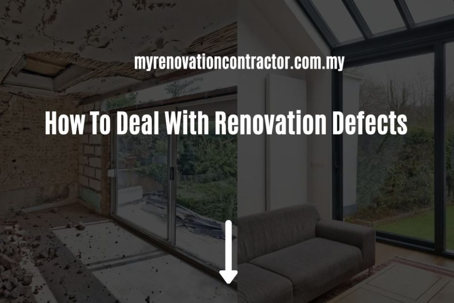 How To Deal With Renovation Defects