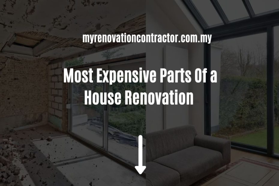 Most Expensive Parts Of a House Renovation