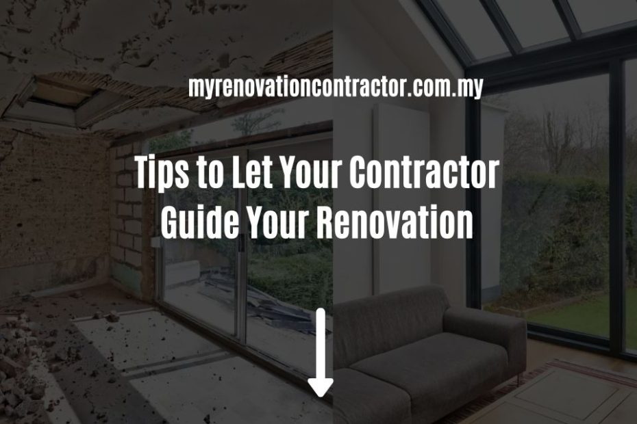Tips to Let Your Contractor Guide Your Renovation